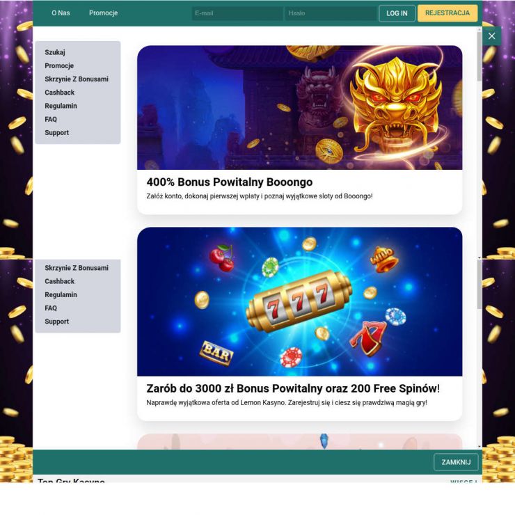 Opinie, aplikacja i bonusy na Lemon Casino - TopKasynoOnline